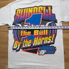 Vintage 2003 Sammy Swindell Racing Sprint Car Sports Autographed T-Shirt Medium
