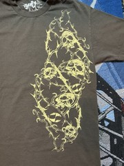 Vintage Split Skate Shirt Large Skulls Graphic Grunge Surf Y2K Skateboarding