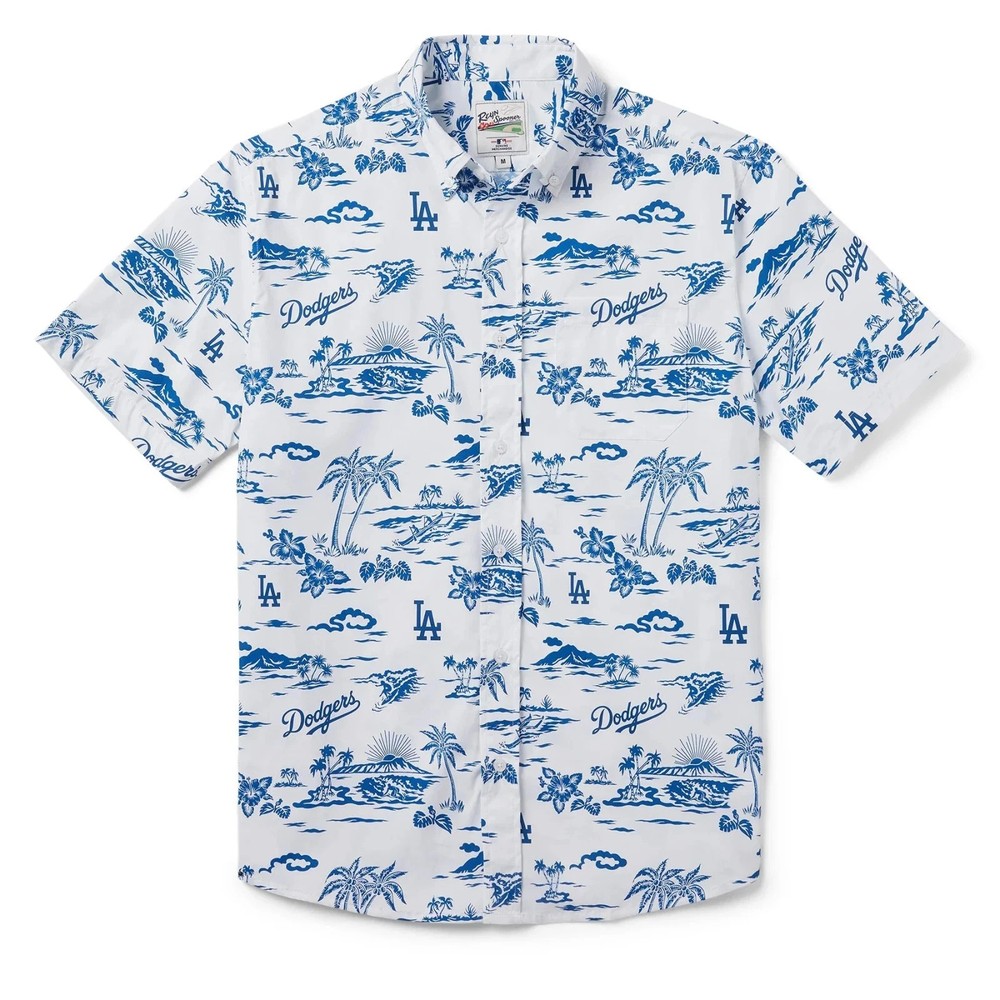 Dodgers Button Front Camp Shirt 2025 Hawaiian Shirt