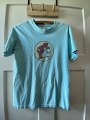 Comfort Colors Buc-ee’s Beaver Logo Graphic Print Crew Neck T-Shirt Men’s S