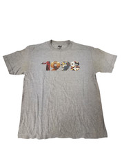 Vintage Alphanumeric 1998 Hip Hop Shirt Lauryn Hill Outkast LARGE Grey Gangster