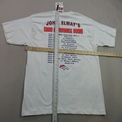 Sport Attack Shirt Mens Large Short Sleeve Crew Neck Vintage Outdoors John Elway