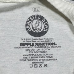 Grateful Dead Ripple Junction T Shirt Mens XL White Dancing Bears Bus