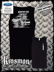 Ford Boss 302 Mustang 50 Years 2-Sided Tank Top T-Shirt – Official Licensed
