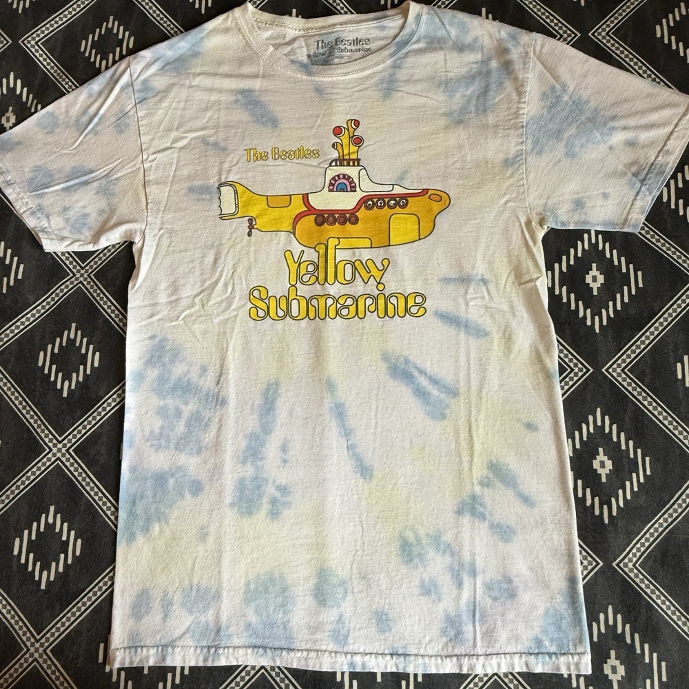 BEATLES Yellow Submarine Licensed Tie Dye T-Shirt 2020. XS Subafilms Preowned NV