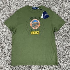Polo Ralph Lauren RL Mojave Desert Trails T Shirt Mens Large Voyager Green NWT