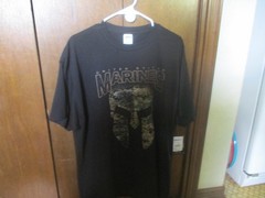 7.62 Design T-shirt for Patriots and Men of Arms – Marines – Black XL Port & Co.
