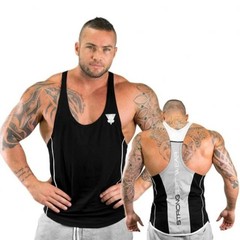 Men’s Gym Tank Top Muscle Shirt Sleeveless T Shirt Workout Fitness Training Tee