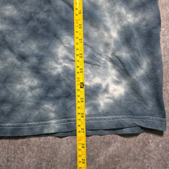 Death Row Records Tie Dye T-Shirt Skeleton Hands 1991 Rap Hip Hop T Gray Blue L