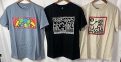 Keith Haring Men’s Graphic Tee Blue/Beige/Black Pick Size S, M, L, XL, XXL NWT