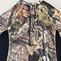 Mossy Oak Mens XL Short Sleeve Camo Dri More Tech Hunting Jersey T Shirt Brown
