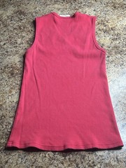 Vintage Men’s Black V Neck Tank Top Red Tank Top Large International Male