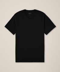 NWOT-Pact-Men’s Organic SoftSpun Essential V-Neck Tee-Black- Size (LARGE)