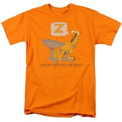 Garfield Attention Span Licensed Adult Unisex T-Shirt Regular Fit Tee SM-3X
