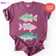 Preppy Fish Comfort Tee Coastal Ocean Beach Design Gift