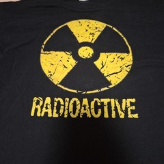 Port & Company T-Shirt Mens 3XL Black Radioactive Graphic Short Sleeve Tee