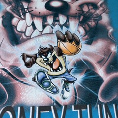Vintage 1998 Taz T-Shirt Mens XXL Looney Tunes Basketball Streetwear USA Made