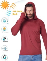 Men’s Athletic Hoodies Long Sleeve Fishing Shirts for Men UPF