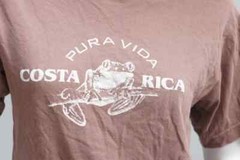 Vintage Costa Rica Pura Vida Print T-shirt Graphic Tee Souvenir Shirt