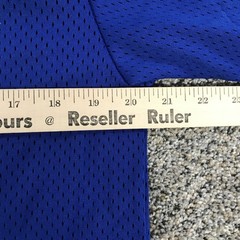 Vintage Sports Belle Shirt Mens Medium Royal Blue Button Mesh Baseball Jersey
