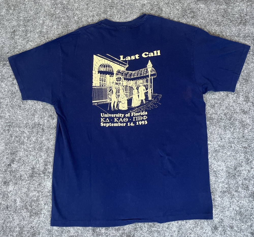 Vintage University Of Florida Gainesville Fraternity Dating Tshirt XL Sorority