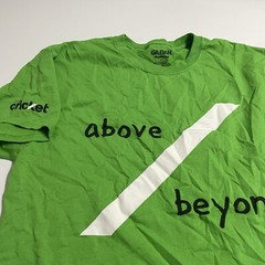 Cricket Wireless Employee Green Above/Beyond SS Gildan T Shirt Sz Large
