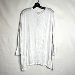 Cotton On White Long Sleeve Top Mens Size S Essi 2 L/S Viscose Blend Casual