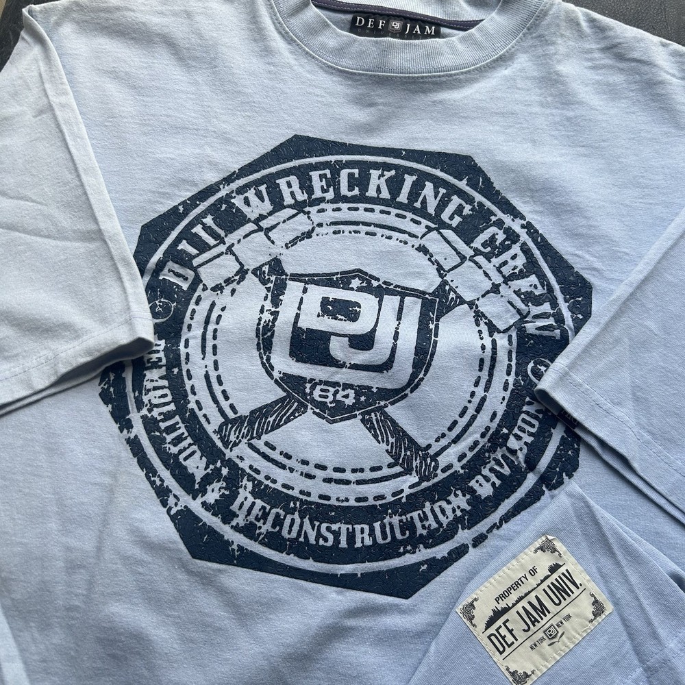 Vintage Y2K Def Jam University New York Rap Tee Hip-Hop Graphic T-Shirt Size XL