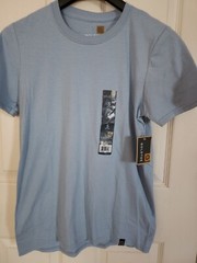 Gold Toe Short Sleeve T-Shirt Blue/Green Sz Small 100% Cotton Preshrunk – NWT