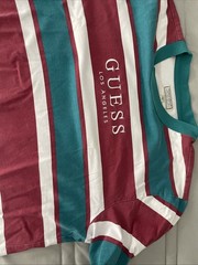 GUESS Los Angeles Mens Medium Striped T Shirt 100% Cotton