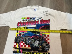 VTG 1993 Cheaters Day Husets Speedway RACING Graphic T-Shirt Single USA Size M