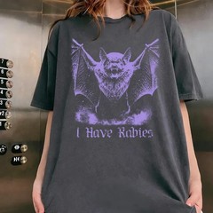 Bat Shirt, Grunge Y2k Unhinged Meme Tee, Gothic Humor Sarcasm