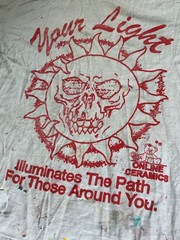 Online Ceramics Your Light Illuminates The Path Distressed Artist Worn T Shirt