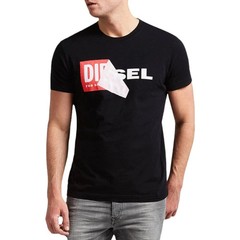 DIESEL Mens T Shirt Pullover Short Sleeve Crew Neck Slim Fit Casual Cotton Tee