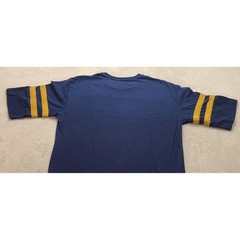 NFL Team Apparel Los Angeles Rams Mens Large Navy Blue Gold Jersey Style T-Shirt
