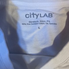 White CityLab t-Shirts Size Large Lot Of (2) Very Nice!!!