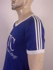 vintage 80s FTC Forsyth Technical College T-Shirt single stitch Raglan Ringer M