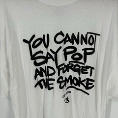 Pop Smoke Shirt Mens 2XL XXL White Short Sleeve Graphic Rap Tee Hip Hop Music