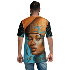 Futuristic African Lady Allover Print Unisex T-Shirt XS – 2X