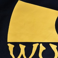 VINTAGE WU TANG CLAN #36 FOOTBALL JERSEY SHIRT RAP HIP HOP MEN SIZE Large BLACK