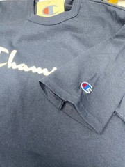 Champion Classic Jersey Script T-Shirt for Men’s, Size SMALL – White/Navy…