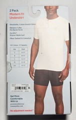 Tommy John Cotton Stretch Modern Fit Undershirt – Medium – Black – 2-Pack