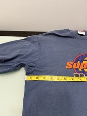 Supreme FW17 Flames Blue T-Shirt Size Medium Distressed Faded See Pics