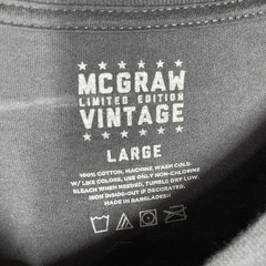 McGraw Vintage Shirt Mens L Black Tim McGraw Graphic Tee Limited Edition