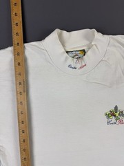 Rare Vintage 90s Costa Rica Animals Sede Cumbre De La Tierra White Medium Tee