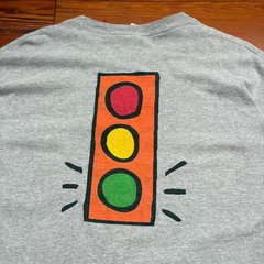 Vintage Keith Haring Style Art T-Shirt Traffic Light Men’s Size 2XL WORN