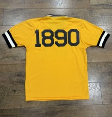 Vintage 70s 80s Uncle Sam 1890 Baseball Jersey Ringer Tee Yellow Medium USA