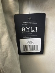 BYLT Basics Drop Cut S/S Lux T-Shirt Mens XL Dry Sage Green Short Sleeve NWT