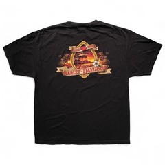 Y2K Pacific Harley Davidson Waikiki Hawaii Fire Sunset Biker Motorcycle Tee XL