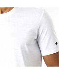 Champion Men Crew Neck Short Sleeves White T-Shirt S,M,L,XL